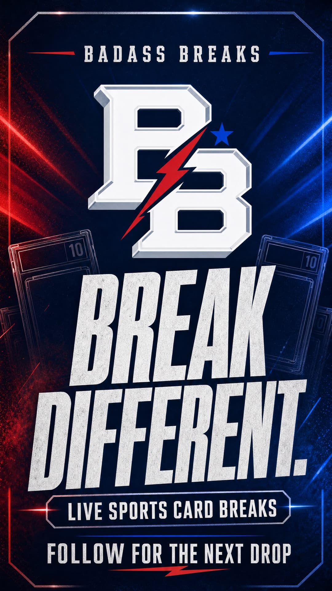 Badass Breaks — Break Different. Live sports card breaks. Follow for the next drop.